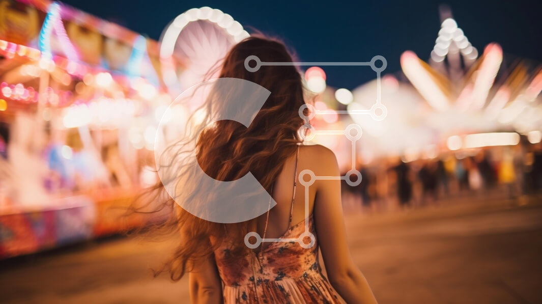 Intra Συλλεκτικό Ξύλινο Παζλ Plywood  4mm - Νεαρή γυναίκα σε ένα καρναβάλι Σε Ξύλινο Κουτί - Διαστάσεις Puzzle: 10x10 cm – 25 κομμάτια