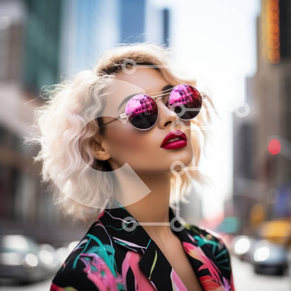 Σετ των 2 Intra Συλλεκτικό Ξύλινο Παζλ Plywood  4mm - Κομψό μοντέρνο άτομο σε αστικό περιβάλλον Σε Ξύλινο Κουτί - Διαστάσεις: 10x10 cm – 25 κομμάτια