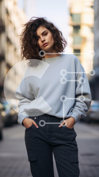 Intra Συλλεκτικό Ξύλινο Παζλ Plywood  4mm - Casual μόδα σε αστικό περιβάλλον Σε Ξύλινο Κουτί - Διαστάσεις Puzzle: 10x10 cm – 25 κομμάτια