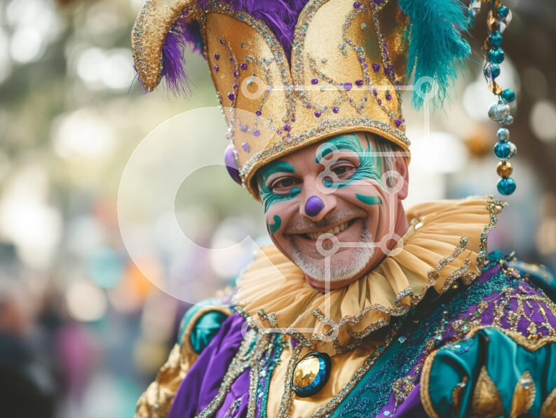 Intra Συλλεκτικό Ξύλινο Παζλ Plywood  4mm - Καρναβαλίστας με πολύχρωμη στολή Σε Ξύλινο Κουτί - Διαστάσεις: 10x10 cm – 25 κομμάτια