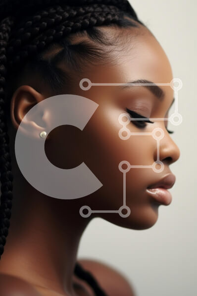 Intra Συλλεκτικό Ξύλινο Παζλ Plywood  4mm - Προφίλ μιας νεαρής γυναίκας με πλεκτά μαλλιά Σε Ξύλινο Κουτί - Διαστάσεις Puzzle: 10x10 cm – 25 κομμάτια