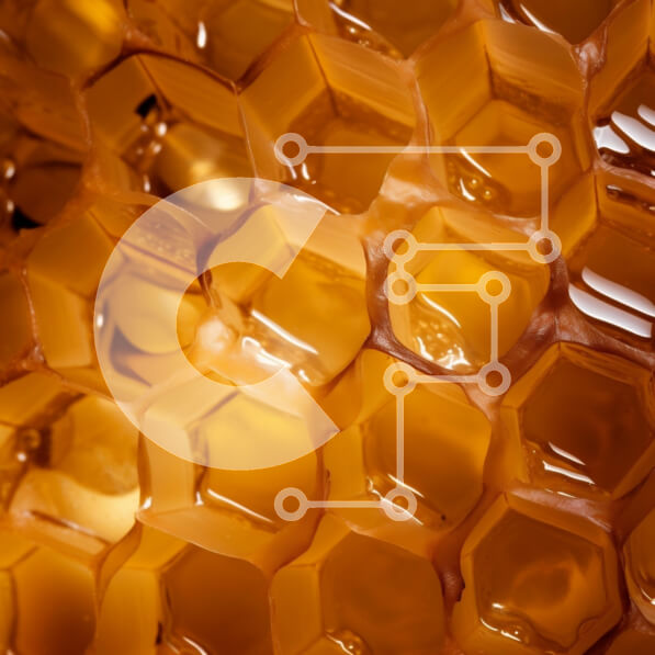 Intra Συλλεκτικό Ξύλινο Παζλ Plywood  4mm - Κινηματογράφηση σε πρώτο πλάνο της κηρήθρας με το μέλι Σε Ξύλινο Κουτί - Διαστάσεις: 10x10 cm – 25 κομμάτια