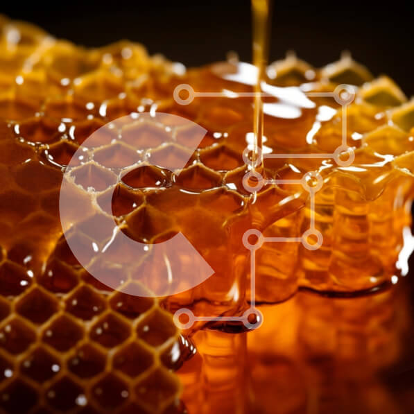 Σετ των 2 Intra Συλλεκτικό Ξύλινο Παζλ Plywood  4mm - Μέλι που στάζει από την κηρήθρα Σε Ξύλινο Κουτί - Διαστάσεις: 10x10 cm – 25 κομμάτια