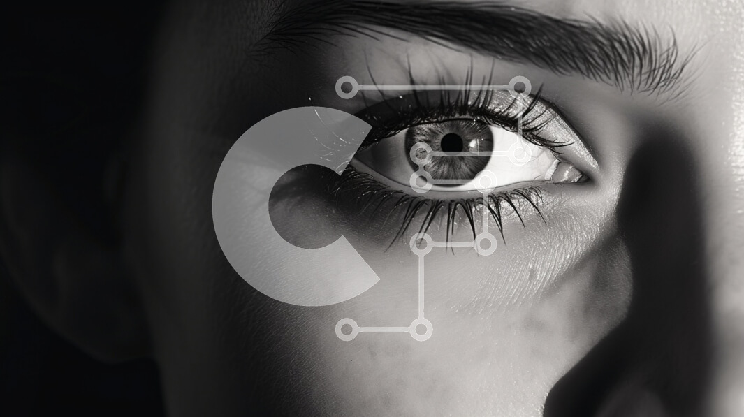 Intra Συλλεκτικό Ξύλινο Παζλ Plywood  4mm - Κοντινό πλάνο ενός ματιού σε μαύρο και άσπρο Σε Ξύλινο Κουτί - Διαστάσεις Puzzle: 10x10 cm – 25 κομμάτια