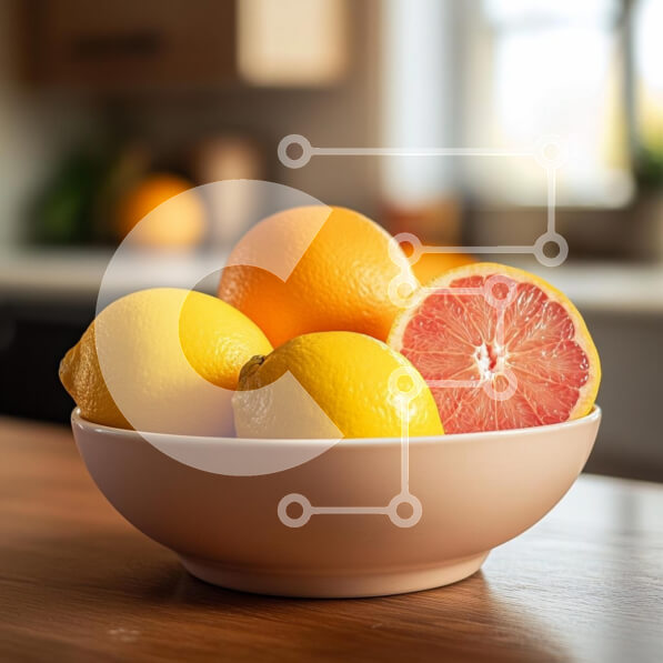 Σετ των 2 Intra Συλλεκτικό Ξύλινο Παζλ Plywood  4mm - Φρέσκα φρούτα σε ένα μπολ Σε Ξύλινο Κουτί - Διαστάσεις: 10x10 cm – 25 κομμάτια