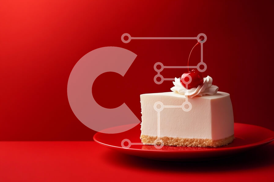 Σετ των 2 Intra Συλλεκτικό Ξύλινο Παζλ Plywood  4mm - Φέτα cheesecake με κεράσι Σε Ξύλινο Κουτί - Διαστάσεις: 10x10 cm – 25 κομμάτια