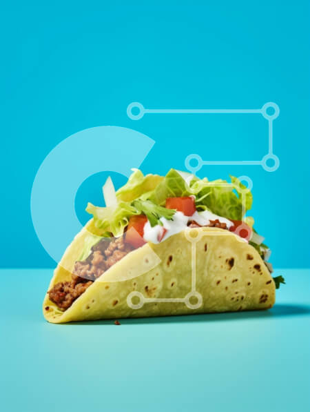 Σετ των 2 Intra Συλλεκτικό Ξύλινο Παζλ Plywood  4mm - Taco με κιμά και φρέσκα λαχανικά Σε Ξύλινο Κουτί - Διαστάσεις: 10x10 cm – 25 κομμάτια