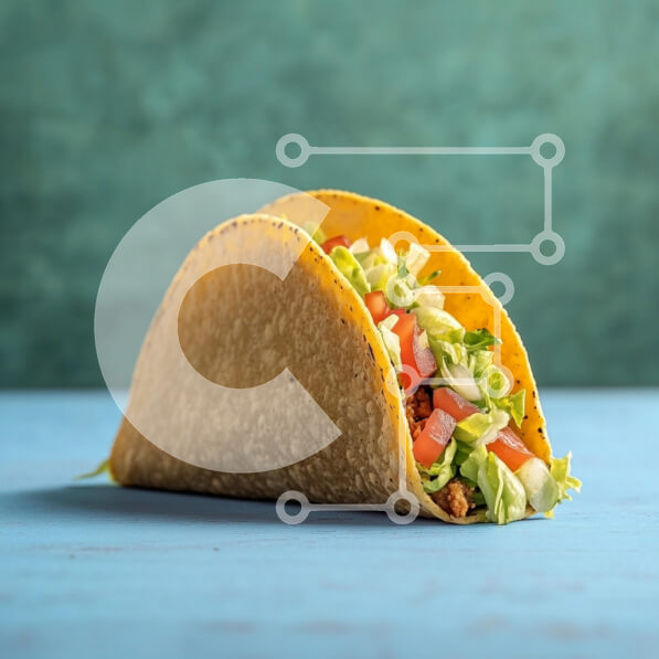 Σετ των 2 Intra Συλλεκτικό Ξύλινο Παζλ Plywood  4mm - Νόστιμο τάκο με φρέσκα υλικά Σε Ξύλινο Κουτί - Διαστάσεις: 10x10 cm – 25 κομμάτια