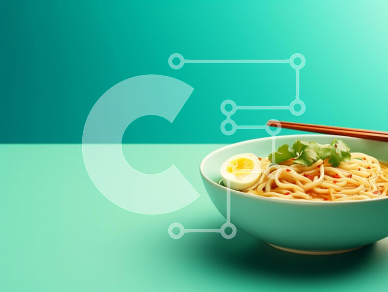 Σετ των 2 Intra Συλλεκτικό Ξύλινο Παζλ Plywood  4mm - Μπολ Νουντλς με αυγό και κόλιανδρο Σε Ξύλινο Κουτί - Διαστάσεις: 10x10 cm – 25 κομμάτια