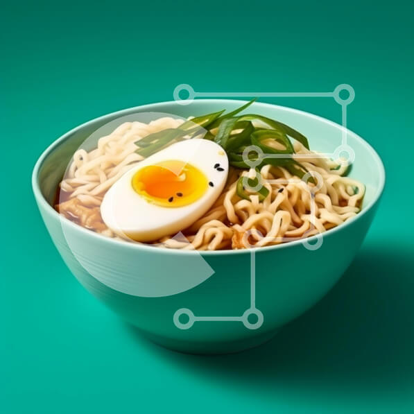 Σετ των 2 Intra Συλλεκτικό Ξύλινο Παζλ Plywood  4mm - Μπολ Νουντλς με Αυγό και Κρεμμύδι Σε Ξύλινο Κουτί - Διαστάσεις: 10x10 cm – 25 κομμάτια