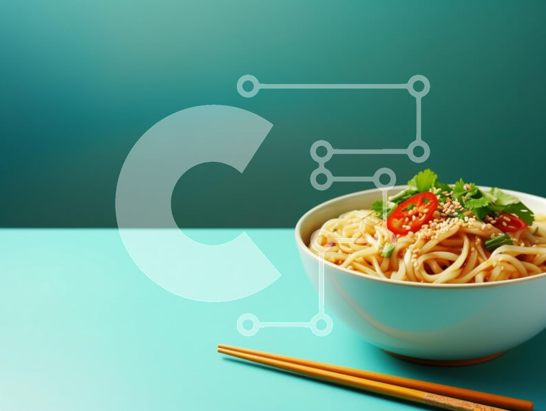 Σετ των 2 Intra Συλλεκτικό Ξύλινο Παζλ Plywood  4mm - Νόστιμο μπολ με νουντλς με φρέσκα υλικά Σε Ξύλινο Κουτί - Διαστάσεις: 10x10 cm – 25 κομμάτια