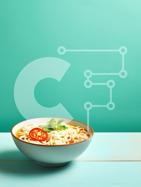 Σετ των 2 Intra Συλλεκτικό Ξύλινο Παζλ Plywood  4mm - Μπολ Νουντλς με τσίλι και κόλιανδρο Σε Ξύλινο Κουτί - Διαστάσεις: 10x10 cm – 25 κομμάτια