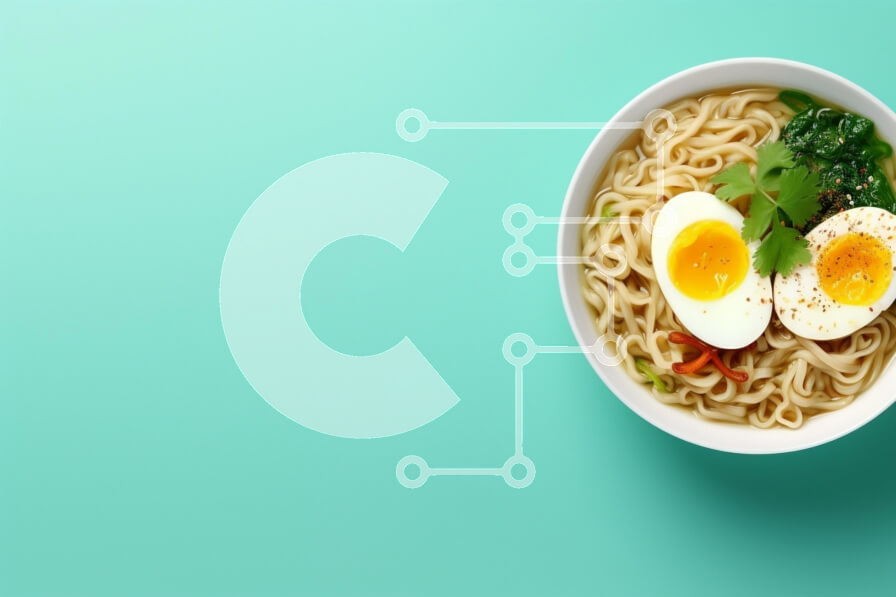 Σετ των 2 Intra Συλλεκτικό Ξύλινο Παζλ Plywood  4mm - Νόστιμο μπολ Ramen με μαλακά αυγά Σε Ξύλινο Κουτί - Διαστάσεις: 10x10 cm – 25 κομμάτια