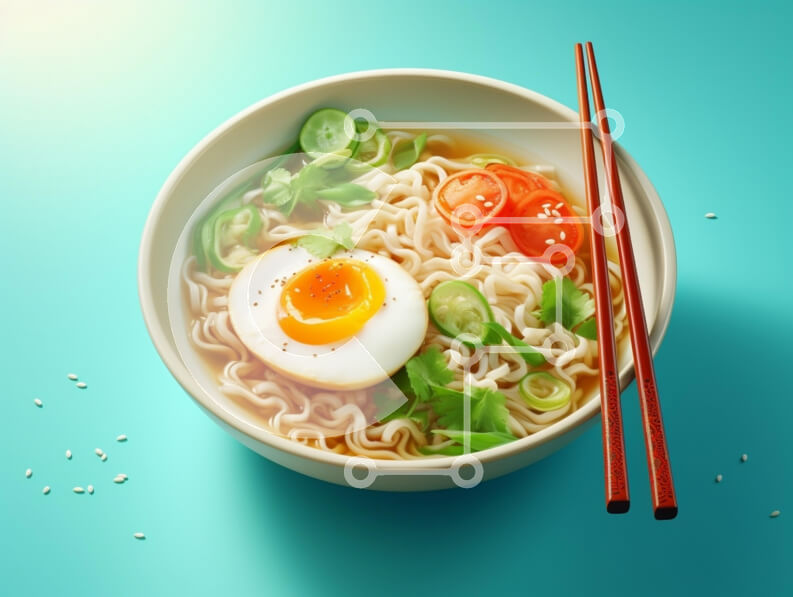 Σετ των 2 Intra Συλλεκτικό Ξύλινο Παζλ Plywood  4mm - Νόστιμο μπολ νουντλς με αυγό και λαχανικά Σε Ξύλινο Κουτί - Διαστάσεις: 10x10 cm – 25 κομμάτια