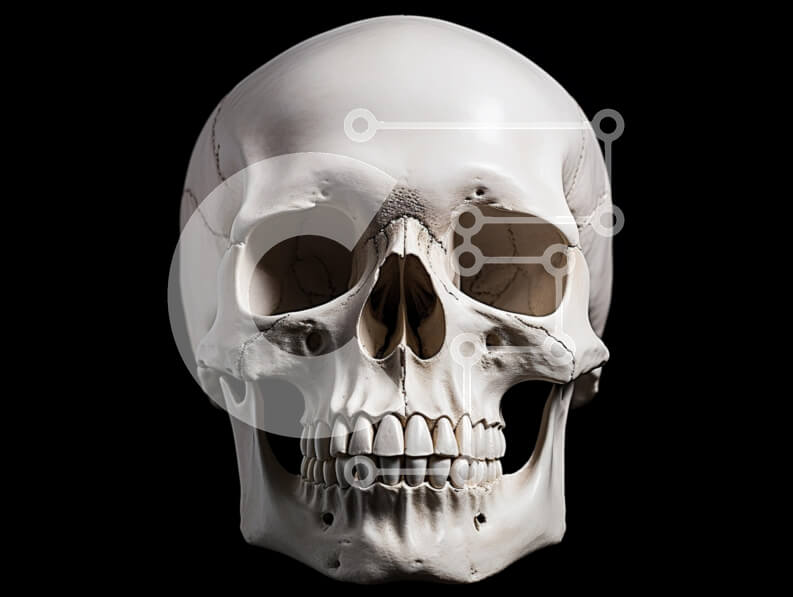 Intra Συλλεκτικό Ξύλινο Παζλ Plywood  4mm - Εμφάνιση ανθρώπινου κρανίου Σε Ξύλινο Κουτί - Διαστάσεις Puzzle: 10x10 cm – 25 κομμάτια