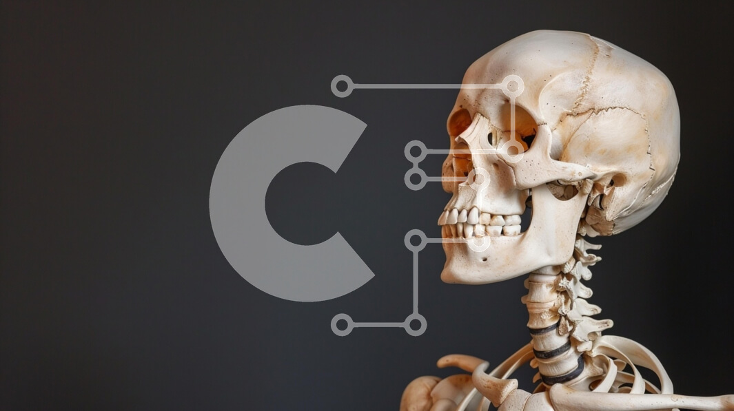 Intra Συλλεκτικό Ξύλινο Παζλ Plywood  4mm - Ανατομικό μοντέλο σκελετού στο προφίλ Σε Ξύλινο Κουτί - Διαστάσεις Puzzle: 10x10 cm – 25 κομμάτια