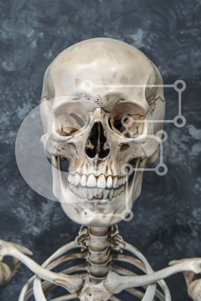 Intra Συλλεκτικό Ξύλινο Παζλ Plywood  4mm - Ανατομικό μοντέλο ανθρώπινου κρανίου Σε Ξύλινο Κουτί - Διαστάσεις Puzzle: 10x10 cm – 25 κομμάτια