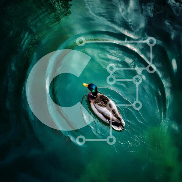 Intra Συλλεκτικό Ξύλινο Παζλ Plywood  4mm - Πάπια που κολυμπά σε ήρεμα νερά Σε Ξύλινο Κουτί - Διαστάσεις: 10x10 cm – 25 κομμάτια