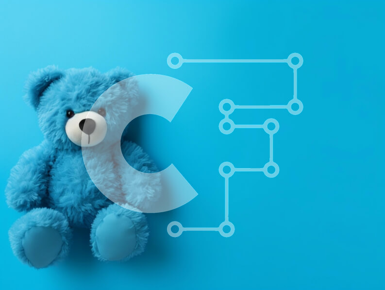 Intra Συλλεκτικό Ξύλινο Παζλ Plywood  4mm - Μπλε αρκουδάκι σε τιρκουάζ φόντο Σε Ξύλινο Κουτί - Διαστάσεις: 10x10 cm – 25 κομμάτια