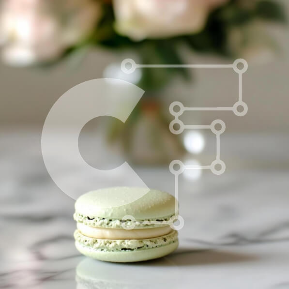 Σετ των 2 Intra Συλλεκτικό Ξύλινο Παζλ Plywood  4mm - Πράσινο Macaron σε μαρμάρινη επιφάνεια Σε Ξύλινο Κουτί - Διαστάσεις: 10x10 cm – 25 κομμάτια