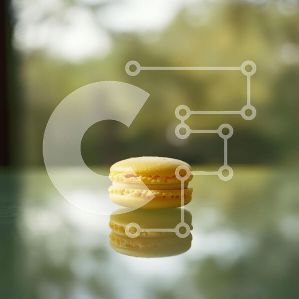 Σετ των 2 Intra Συλλεκτικό Ξύλινο Παζλ Plywood  4mm - Κίτρινο Macaron σε μια ανακλαστική επιφάνεια Σε Ξύλινο Κουτί - Διαστάσεις: 10x10 cm – 25 κομμάτια