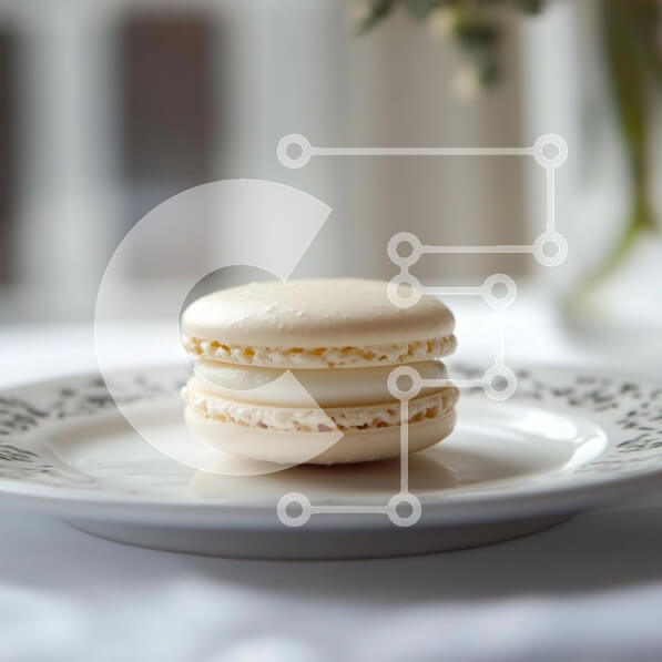 Σετ των 2 Intra Συλλεκτικό Ξύλινο Παζλ Plywood  4mm - Λεπτό μακαρόν σε διακοσμητικό πιάτο Σε Ξύλινο Κουτί - Διαστάσεις: 10x10 cm – 25 κομμάτια