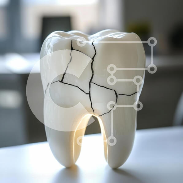 Intra Συλλεκτικό Ξύλινο Παζλ Plywood  4mm - Φωτισμένο γλυπτό με ραγισμένα δόντια Σε Ξύλινο Κουτί - Διαστάσεις: 10x10 cm – 25 κομμάτια
