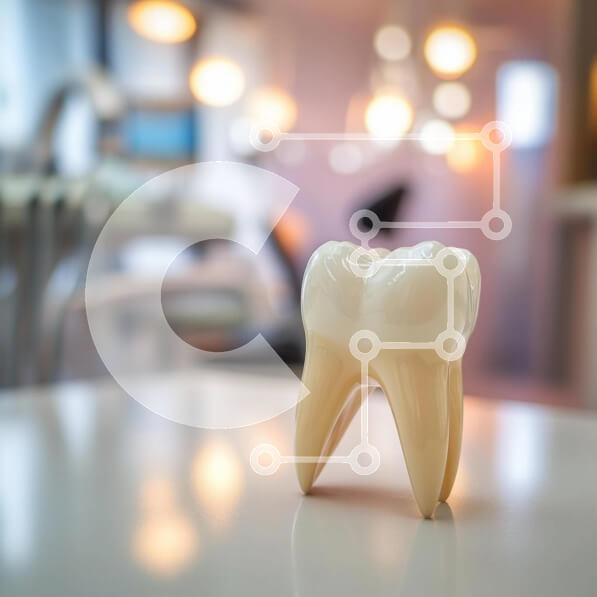 Intra Συλλεκτικό Ξύλινο Παζλ Plywood  4mm - Μοντέλο δοντιού στην Οδοντιατρική Κλινική Σε Ξύλινο Κουτί - Διαστάσεις Puzzle: 10x10 cm – 25 κομμάτια