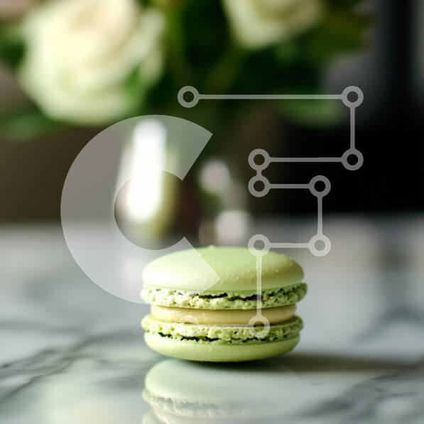 Σετ των 2 Intra Συλλεκτικό Ξύλινο Παζλ Plywood  4mm - Πράσινο Macaron σε μαρμάρινη επιφάνεια Σε Ξύλινο Κουτί - Διαστάσεις: 10x10 cm – 25 κομμάτια