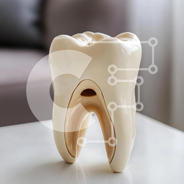 Intra Συλλεκτικό Ξύλινο Παζλ Plywood  4mm - Διακοσμητικό αντικείμενο σε σχήμα δοντιού Σε Ξύλινο Κουτί - Διαστάσεις: 10x10 cm – 25 κομμάτια