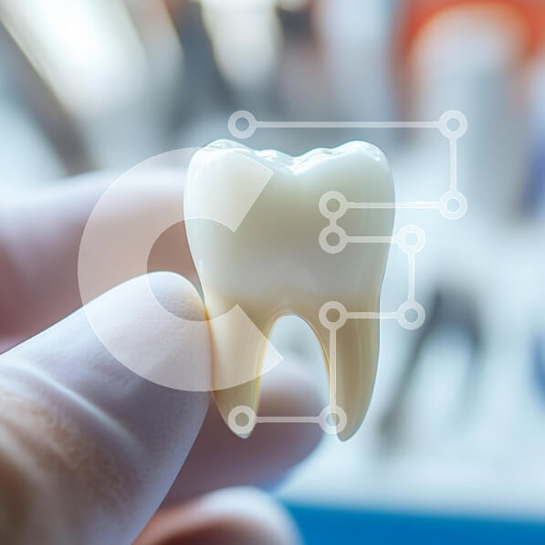 Intra Συλλεκτικό Ξύλινο Παζλ Plywood  4mm - Ρεαλιστικό μοντέλο ανθρώπινου δοντιού σε οδοντιατρικό περιβάλλον Σε Ξύλινο Κουτί - Διαστάσεις Puzzle: 10x10 cm – 25 κομμάτια