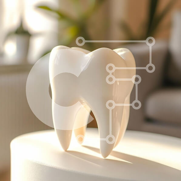 Intra Συλλεκτικό Ξύλινο Παζλ Plywood  4mm - Κεραμική γλυπτική δοντιών σε σύγχρονο εσωτερικό Σε Ξύλινο Κουτί - Διαστάσεις: 10x10 cm – 25 κομμάτια