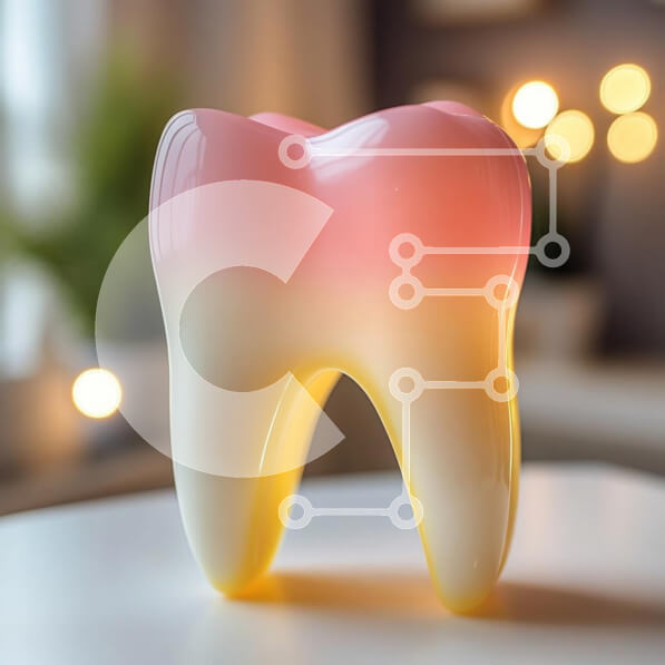 Intra Συλλεκτικό Ξύλινο Παζλ Plywood  4mm - Διακοσμητικό αντικείμενο δοντιών με χρώματα ντεγκραντέ Σε Ξύλινο Κουτί - Διαστάσεις: 10x10 cm – 25 κομμάτια