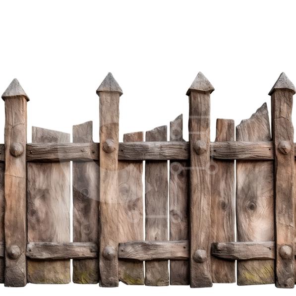 Intra Συλλεκτικό Ξύλινο Παζλ Plywood  4mm - Κοντινή εικόνα ενός ξύλινου φράχτη με κενά Σε Ξύλινο Κουτί - Διαστάσεις Puzzle: 10x10 cm – 25 κομμάτια