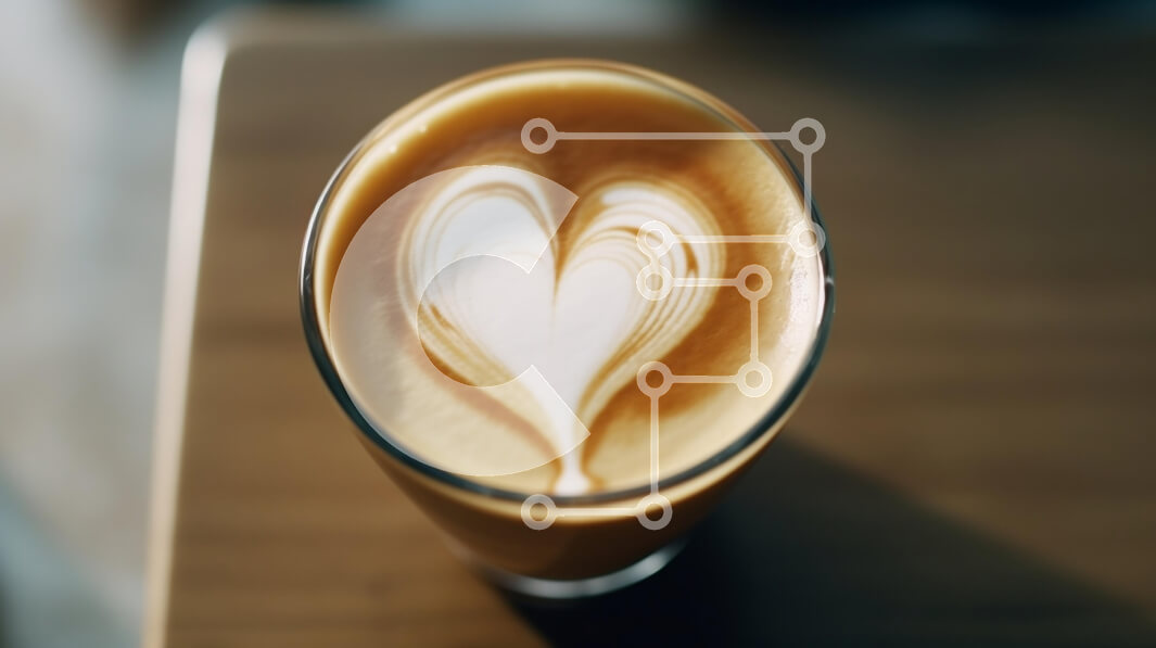 Σετ των 2 Intra Συλλεκτικό Ξύλινο Παζλ Plywood  4mm - Latte με τέχνη σε σχήμα καρδιάς Σε Ξύλινο Κουτί - Διαστάσεις: 10x10 cm – 25 κομμάτια