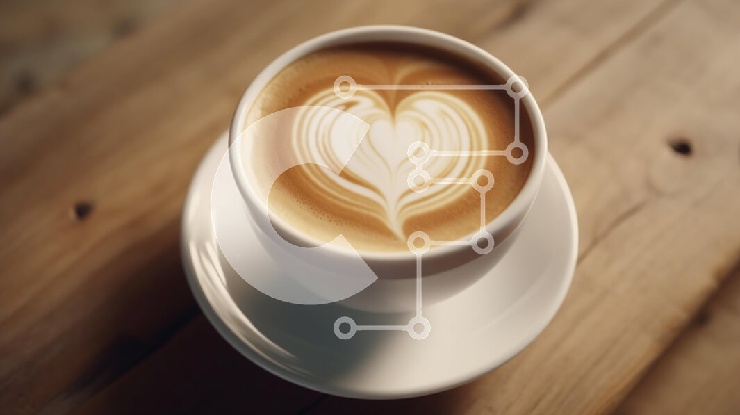 Σετ των 2 Intra Συλλεκτικό Ξύλινο Παζλ Plywood  4mm - Latte Art Heart Design σε καφέ Σε Ξύλινο Κουτί - Διαστάσεις: 10x10 cm – 25 κομμάτια