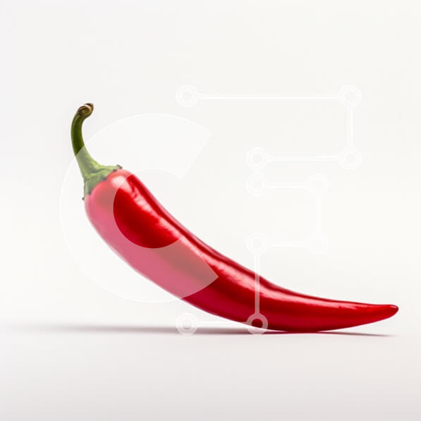 Σετ των 2 Intra Συλλεκτικό Ξύλινο Παζλ Plywood  4mm - Φρέσκο ​​κόκκινο πιπέρι τσίλι σε ανοιχτόχρωμο φόντο Σε Ξύλινο Κουτί - Διαστάσεις: 10x10 cm – 25 κομμάτια