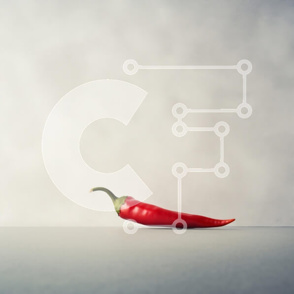 Σετ των 2 Intra Συλλεκτικό Ξύλινο Παζλ Plywood  4mm - Κόκκινο πιπέρι τσίλι σε μινιμαλιστικό φόντο Σε Ξύλινο Κουτί - Διαστάσεις: 10x10 cm – 25 κομμάτια