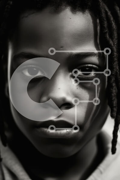 Intra Συλλεκτικό Ξύλινο Παζλ Plywood  4mm - Πορτρέτο ενός μικρού παιδιού από κοντά Σε Ξύλινο Κουτί - Διαστάσεις Puzzle: 10x10 cm – 25 κομμάτια