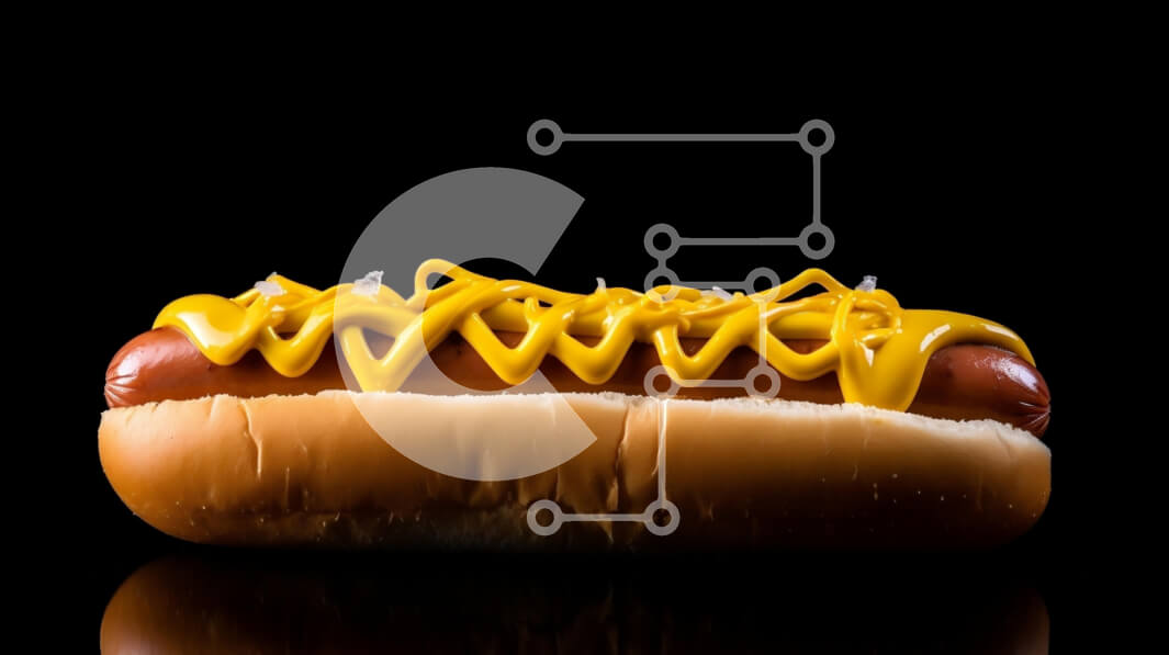 Σετ των 2 Intra Συλλεκτικό Ξύλινο Παζλ Plywood  4mm - Hot Dog με μουστάρδα Σε Ξύλινο Κουτί - Διαστάσεις: 10x10 cm – 25 κομμάτια