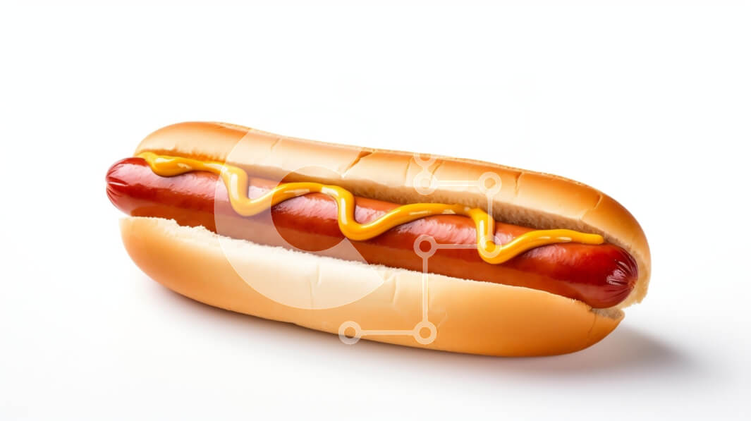 Σετ των 2 Intra Συλλεκτικό Ξύλινο Παζλ Plywood  4mm - Κλασικό χοτ ντογκ με μουστάρδα Σε Ξύλινο Κουτί - Διαστάσεις: 10x10 cm – 25 κομμάτια