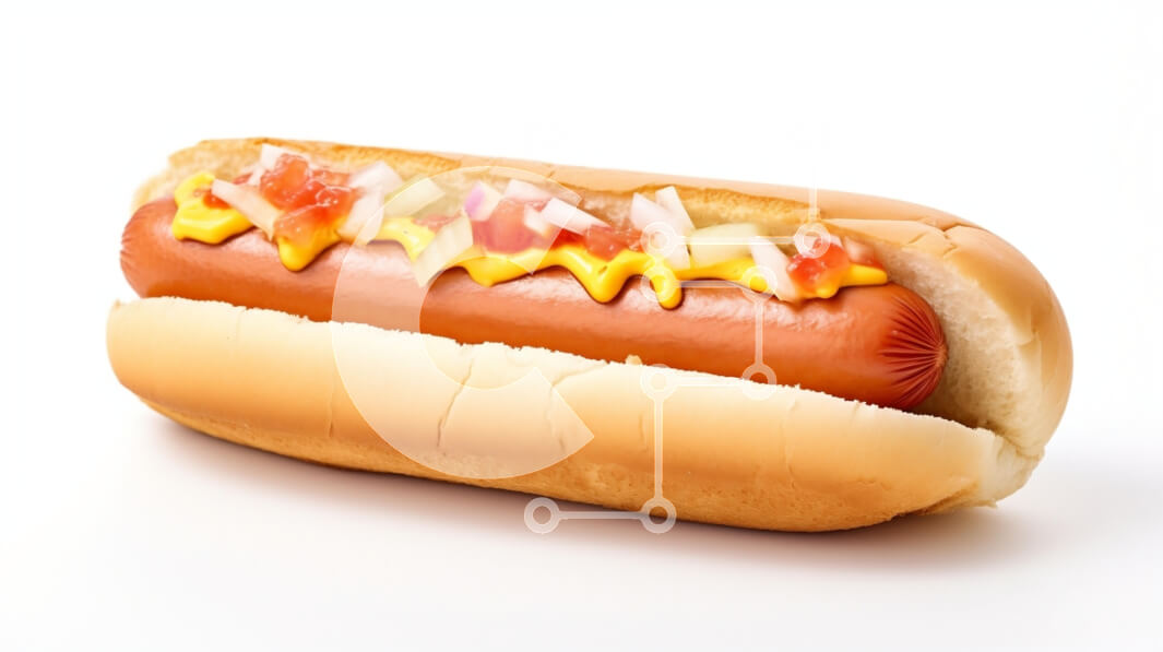 Σετ των 2 Intra Συλλεκτικό Ξύλινο Παζλ Plywood  4mm - Νόστιμο χοτ ντογκ με γαρνιτούρες Σε Ξύλινο Κουτί - Διαστάσεις: 10x10 cm – 25 κομμάτια