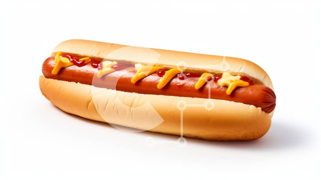 Σετ των 2 Intra Συλλεκτικό Ξύλινο Παζλ Plywood  4mm - Κλασικό χοτ ντογκ με μουστάρδα και κέτσαπ Σε Ξύλινο Κουτί - Διαστάσεις: 10x10 cm – 25 κομμάτια