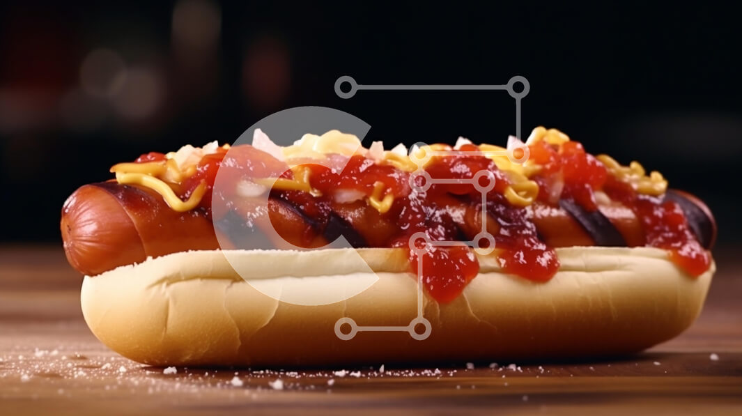 Σετ των 2 Intra Συλλεκτικό Ξύλινο Παζλ Plywood  4mm - Νόστιμο χοτ ντογκ με καρυκεύματα Σε Ξύλινο Κουτί - Διαστάσεις: 10x10 cm – 25 κομμάτια