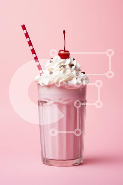 Σετ των 2 Intra Συλλεκτικό Ξύλινο Παζλ Plywood  4mm - Λαχταριστό ροζ μιλκσέικ με σαντιγί Σε Ξύλινο Κουτί - Διαστάσεις: 10x10 cm – 25 κομμάτια