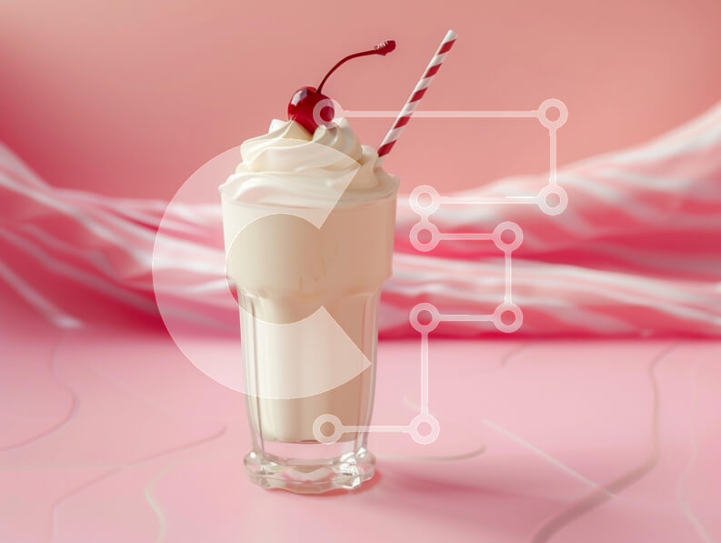 Σετ των 2 Intra Συλλεκτικό Ξύλινο Παζλ Plywood  4mm - Λαχταριστό Milkshake με σαντιγί και κεράσι Σε Ξύλινο Κουτί - Διαστάσεις: 10x10 cm – 25 κομμάτια