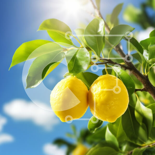 Intra Συλλεκτικό Ξύλινο Παζλ Plywood  4mm - Ώριμα λεμόνια μια ηλιόλουστη μέρα Σε Ξύλινο Κουτί - Διαστάσεις: 10x10 cm – 25 κομμάτια