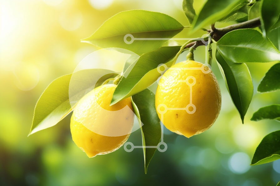 Intra Συλλεκτικό Ξύλινο Παζλ Plywood  4mm - Λεμόνια σε ένα δέντρο με το φως του ήλιου Σε Ξύλινο Κουτί - Διαστάσεις: 10x10 cm – 25 κομμάτια