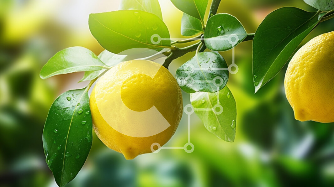 Intra Συλλεκτικό Ξύλινο Παζλ Plywood  4mm - Κλαδί λεμονιάς με φρέσκα λεμόνια Σε Ξύλινο Κουτί - Διαστάσεις: 10x10 cm – 25 κομμάτια