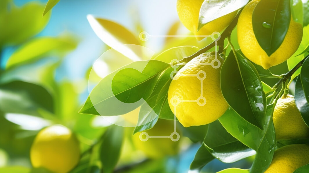 Intra Συλλεκτικό Ξύλινο Παζλ Plywood  4mm - Λεμονόδεντρο με ώριμα λεμόνια Σε Ξύλινο Κουτί - Διαστάσεις: 10x10 cm – 25 κομμάτια